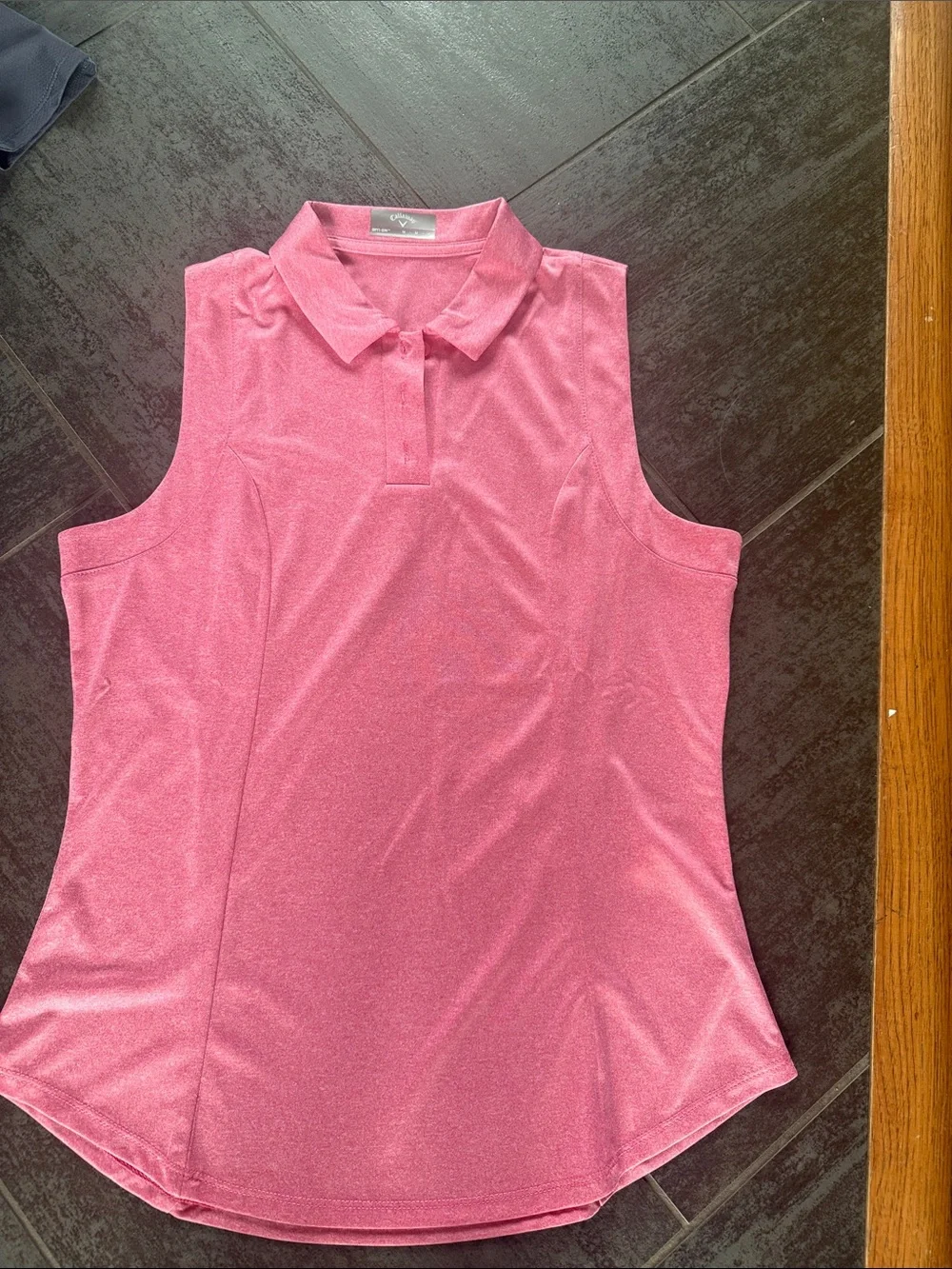 Callaway Girls' Navy Performance Tee & Pink Sleeveless Polo Set - Picture 5 of 7